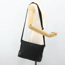 GUCCI GG Canvas Shoulder Bag Black Silver 114273 Auth ka4091-22