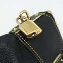 LOUIS VUITTON Suhari Lockit PM Hand Bag Leather Black M91888 LV Auth ka4094A-18