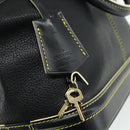 LOUIS VUITTON Suhari Lockit PM Hand Bag Leather Black M91888 LV Auth ka4094A-9