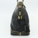 LOUIS VUITTON Suhari Lockit PM Hand Bag Leather Black M91888 LV Auth ka4094A-3