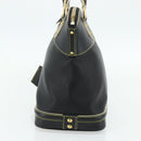 LOUIS VUITTON Suhari Lockit PM Hand Bag Leather Black M91888 LV Auth ka4094A-4