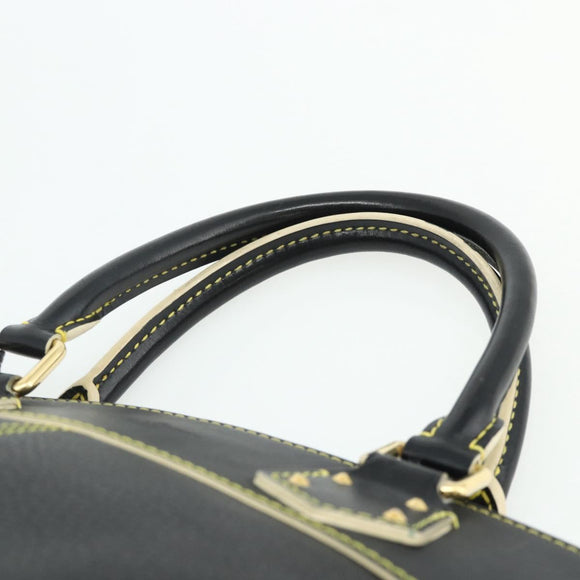LOUIS VUITTON Suhari Lockit PM Hand Bag Leather Black M91888 LV Auth ka4094A