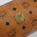 MCM Vicetos Logogram Shoulder Bag PVC Leather Brown Gold Auth ka4095A-12