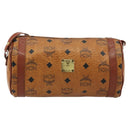 MCM Vicetos Logogram Shoulder Bag PVC Leather Brown Gold Auth ka4095A-13