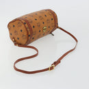 MCM Vicetos Logogram Shoulder Bag PVC Leather Brown Gold Auth ka4095A-7