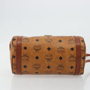 MCM Vicetos Logogram Shoulder Bag PVC Leather Brown Gold Auth ka4095A-5