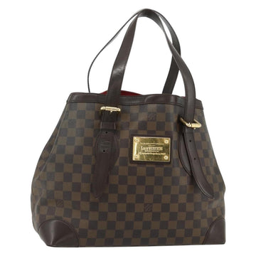 LOUIS VUITTON Damier Ebene Hampstead MM Tote Bag N51204 LV Auth ka4096