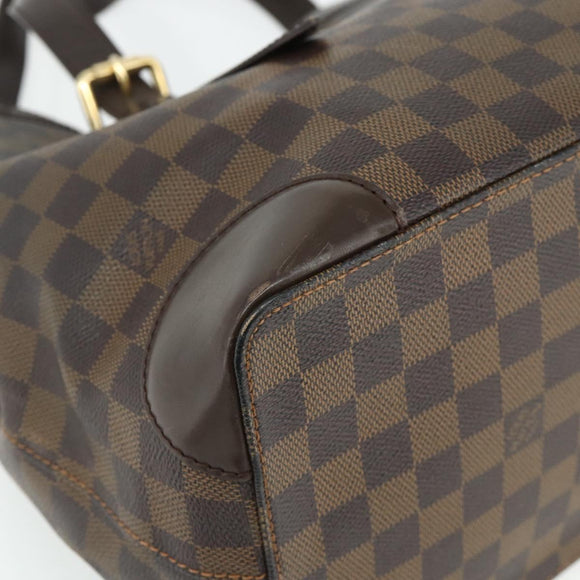 LOUIS VUITTON Damier Ebene Hampstead MM Tote Bag N51204 LV Auth ka4096