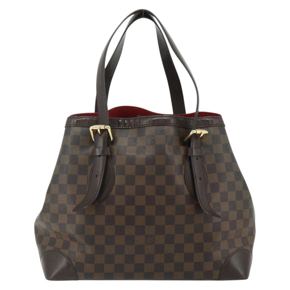 LOUIS VUITTON Damier Ebene Hampstead MM Tote Bag N51204 LV Auth ka4096
