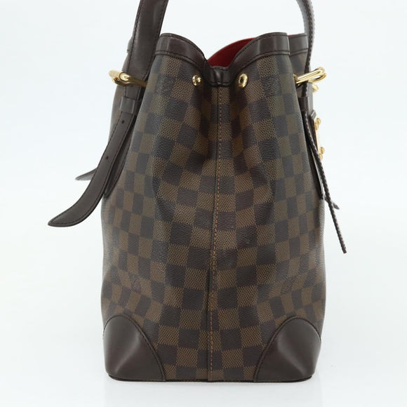 LOUIS VUITTON Damier Ebene Hampstead MM Tote Bag N51204 LV Auth ka4096