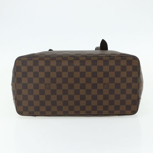 LOUIS VUITTON Damier Ebene Hampstead MM Tote Bag N51204 LV Auth ka4096
