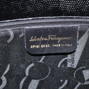 Salvatore Ferragamo Vala Tote Bag Leather Black Gold Auth ka4098-12