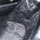 Salvatore Ferragamo Vala Tote Bag Leather Black Gold Auth ka4098-17
