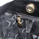 Salvatore Ferragamo Vala Tote Bag Leather Black Gold Auth ka4098-19