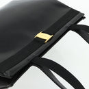 Salvatore Ferragamo Vala Tote Bag Leather Black Gold Auth ka4098-6