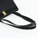 Salvatore Ferragamo Vala Tote Bag Leather Black Gold Auth ka4098-7