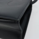 Salvatore Ferragamo Vala Shoulder Bag Leather Navy Gold Auth ka4099-15