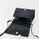 Salvatore Ferragamo Vala Shoulder Bag Leather Navy Gold Auth ka4099-20