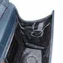 Salvatore Ferragamo Vala Shoulder Bag Leather Navy Gold Auth ka4099-21