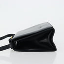 Salvatore Ferragamo Vala Shoulder Bag Leather Navy Gold Auth ka4099-4