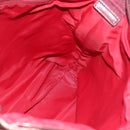 Christian Dior Trotter Canvas Shoulder Bag Red Silver Auth ka4100A-17