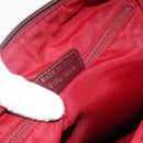Christian Dior Trotter Canvas Shoulder Bag Red Silver Auth ka4100A-21