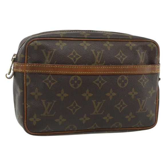 LOUIS VUITTON Monogram Compiegne 23 Clutch Bag M51847 LV Auth ka4101
