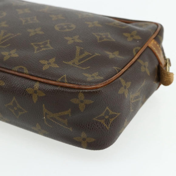 LOUIS VUITTON Monogram Compiegne 23 Clutch Bag M51847 LV Auth ka4101