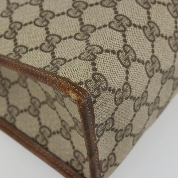 GUCCI GG Supreme Web Sherry Line Hand Bag PVC Beige Gold 002 4083 39 Auth ka4103