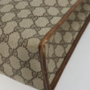 GUCCI GG Supreme Web Sherry Line Hand Bag PVC Beige Gold 002 4083 39 Auth ka4103-16