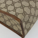 GUCCI GG Supreme Web Sherry Line Hand Bag PVC Beige Gold 002 4083 39 Auth ka4103-17