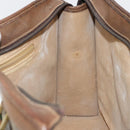GUCCI GG Supreme Web Sherry Line Hand Bag PVC Beige Gold 002 4083 39 Auth ka4103-21