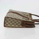 GUCCI GG Supreme Web Sherry Line Hand Bag PVC Beige Gold 002 4083 39 Auth ka4103-3