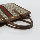 GUCCI GG Supreme Web Sherry Line Hand Bag PVC Beige Gold 002 4083 39 Auth ka4103-7