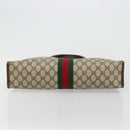 GUCCI GG Supreme Web Sherry Line Hand Bag PVC Beige Gold 002 4083 39 Auth ka4103-5