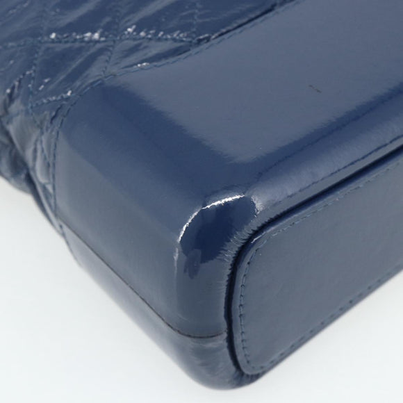 CHANEL Chain Gabriel De Chanel Bag Caviar Skin Blue Gold CC Auth ka4104SAV