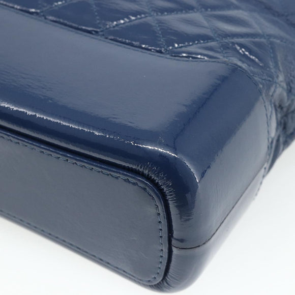 CHANEL Chain Gabriel De Chanel Bag Caviar Skin Blue Gold CC Auth ka4104SAV