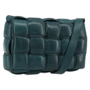 BOTTEGA VENETA MAXI INTRECCIATO Padded Cassette Bag Leather Green Auth ka4105SAV-1