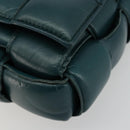 BOTTEGA VENETA MAXI INTRECCIATO Padded Cassette Bag Leather Green Auth ka4105SAV-9