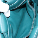 BOTTEGA VENETA MAXI INTRECCIATO Padded Cassette Bag Leather Green Auth ka4105SAV-21