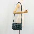 BOTTEGA VENETA MAXI INTRECCIATO Padded Cassette Bag Leather Green Auth ka4105SAV-22