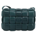 BOTTEGA VENETA MAXI INTRECCIATO Padded Cassette Bag Leather Green Auth ka4105SAV-2