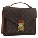 LOUIS VUITTON Monogram Monceau 28 Hand Bag M51185 LV Auth ka4106-1