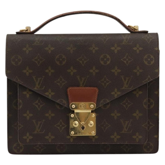 LOUIS VUITTON Monogram Monceau 28 Hand Bag M51185 LV Auth ka4106