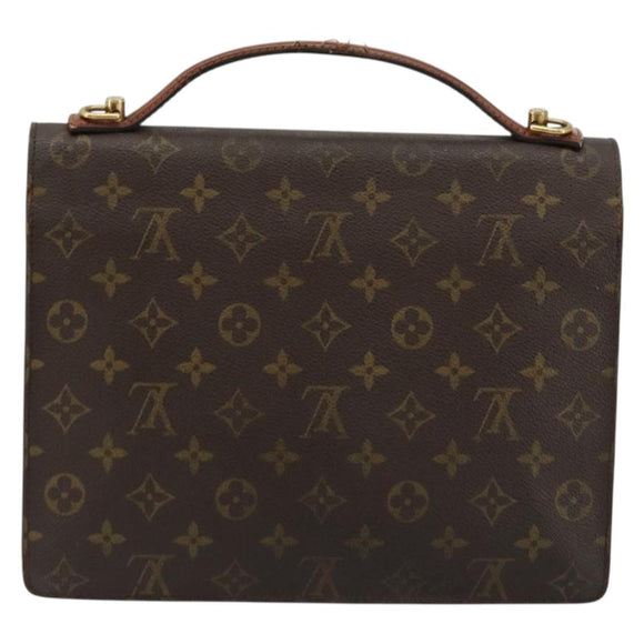 LOUIS VUITTON Monogram Monceau 28 Hand Bag M51185 LV Auth ka4106