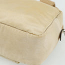 LOEWE Hand Bag Leather Beige Silver Auth ka4107-15