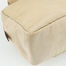 LOEWE Hand Bag Leather Beige Silver Auth ka4107-16