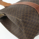 CELINE Macadam Canvas Tote Bag PVC Leather Brown Gold Auth ka4109-13