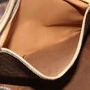 CELINE Macadam Canvas Tote Bag PVC Leather Brown Gold Auth ka4109-20