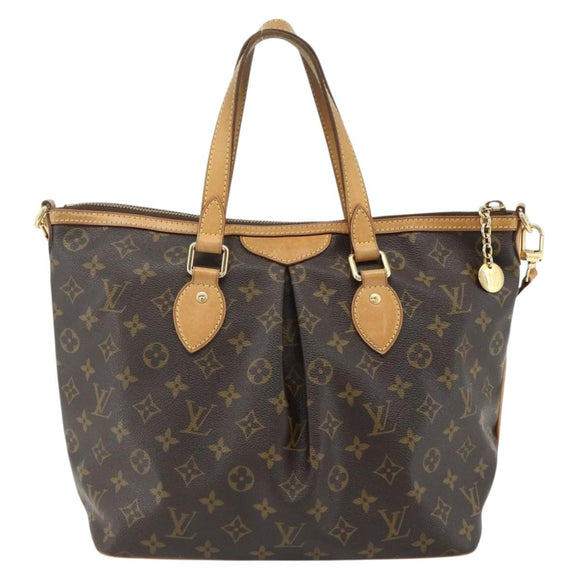 LOUIS VUITTON Monogram Palermo PM Tote Bag M40145 LV Auth ka4111A